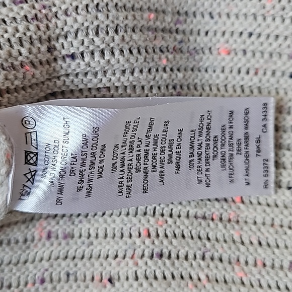 French Connection Sweater Oversized Confetti Comfy Cozy Size S / M - Picture 7 of 7